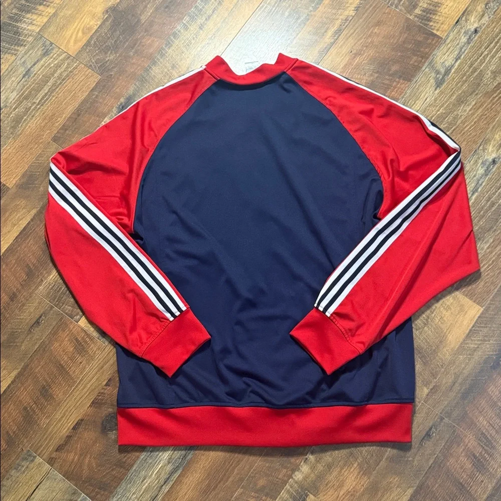 Adidas Originals Track Jacket Red Blue 3 Stripe XXL Atlanta Hawks